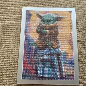 Already Made Grogu And The Mandalorian Diamond Art Painting